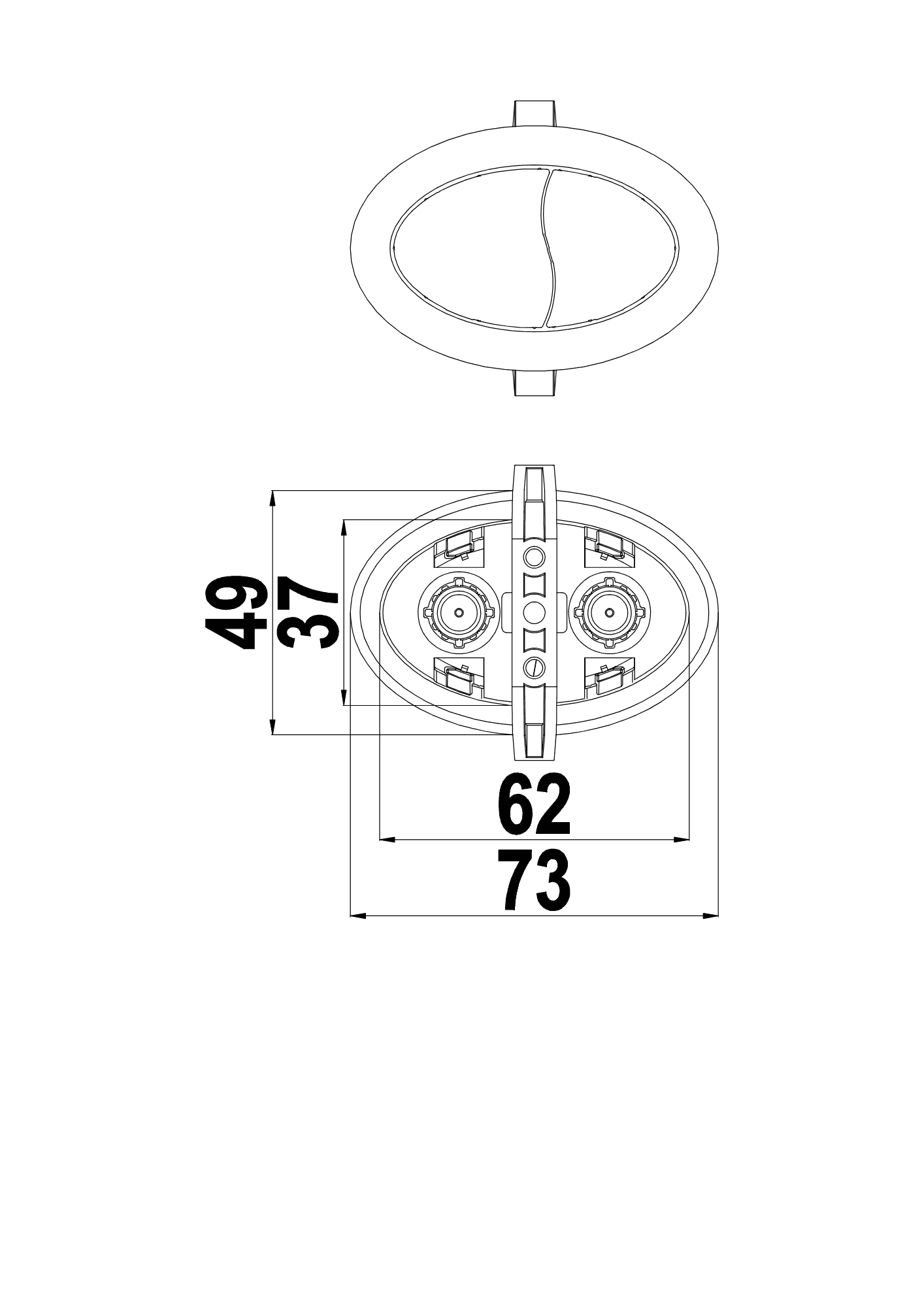 Cụm 2 nhấn oval F1 — ảnh 2