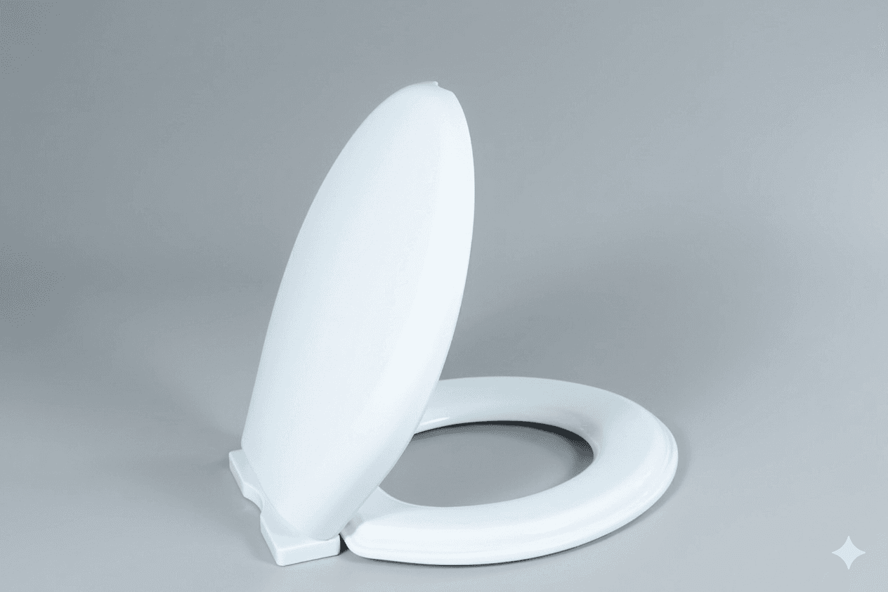 Nắp bàn cầu HA-25 trắng (SP13) — ảnh 3