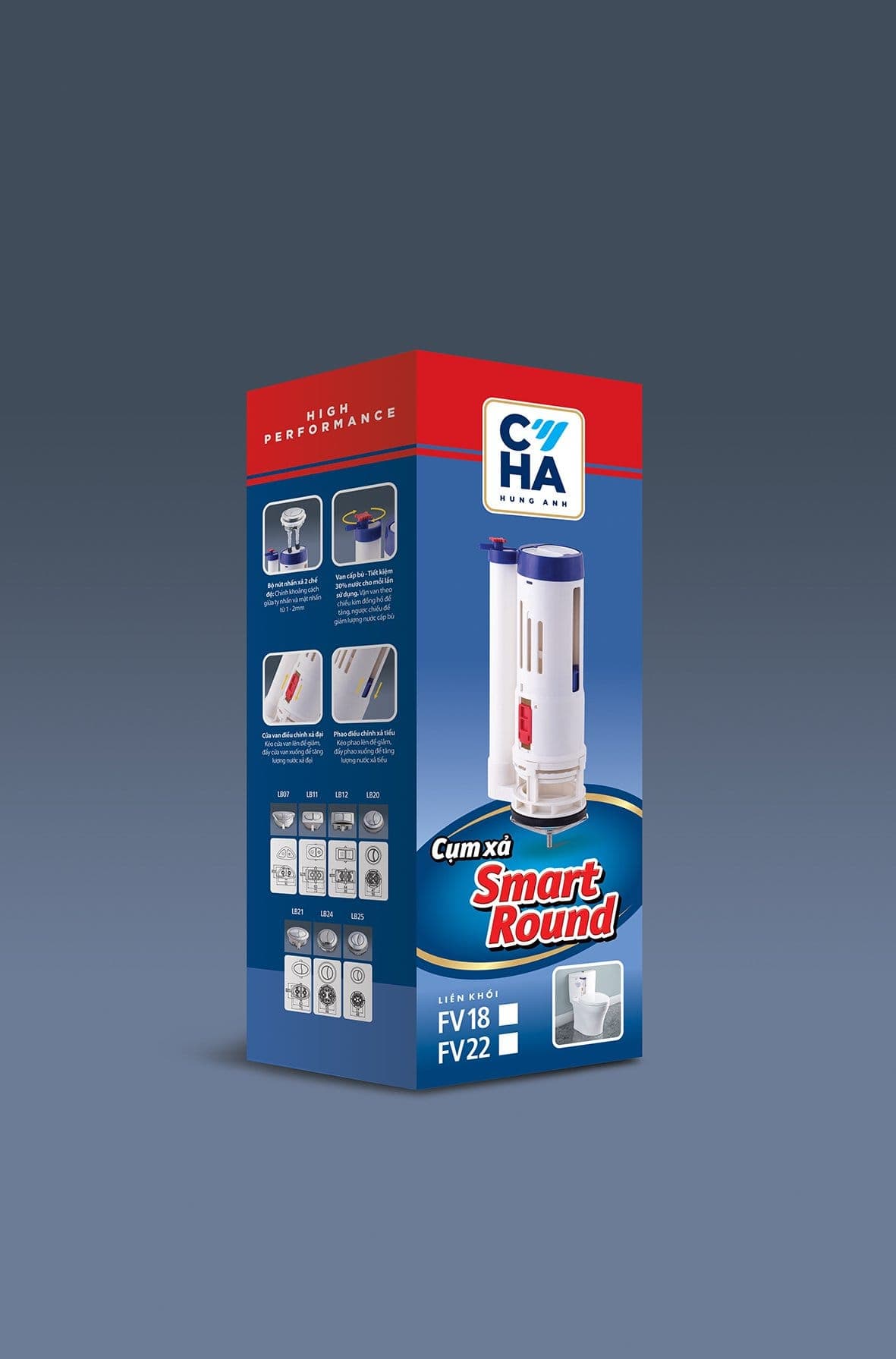 Cụm xả Smart round low LK biển — ảnh 3