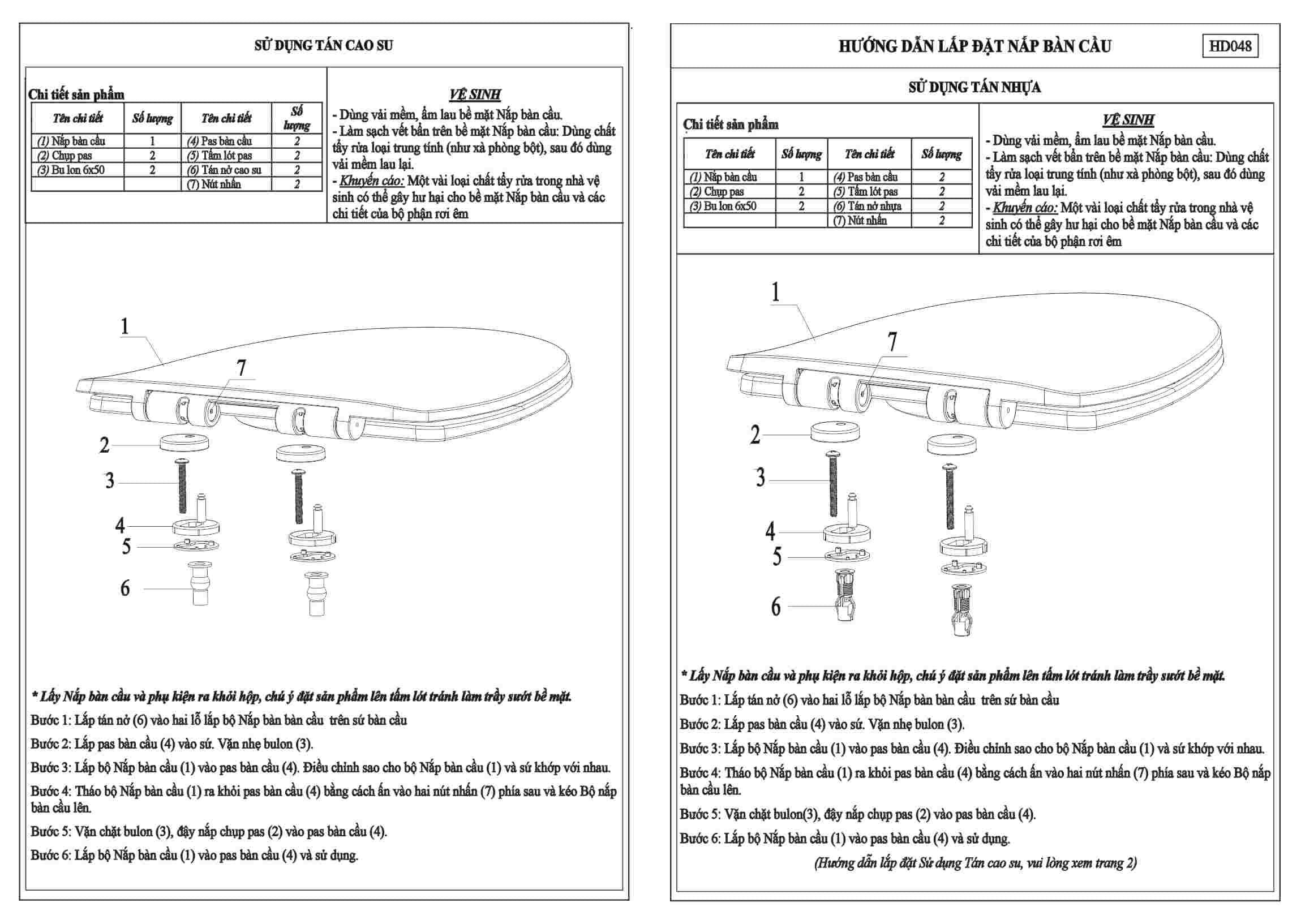 Nắp BC hơi HA-37 trắng (SP19) — ảnh 4